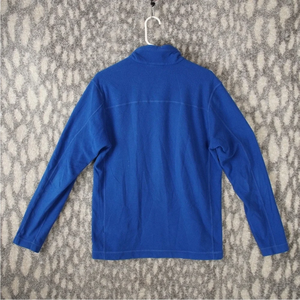 Patagonia Micro D Fleece 1/4 Zip Pullover Sweater Men Medium Blue Outdoor Hiking